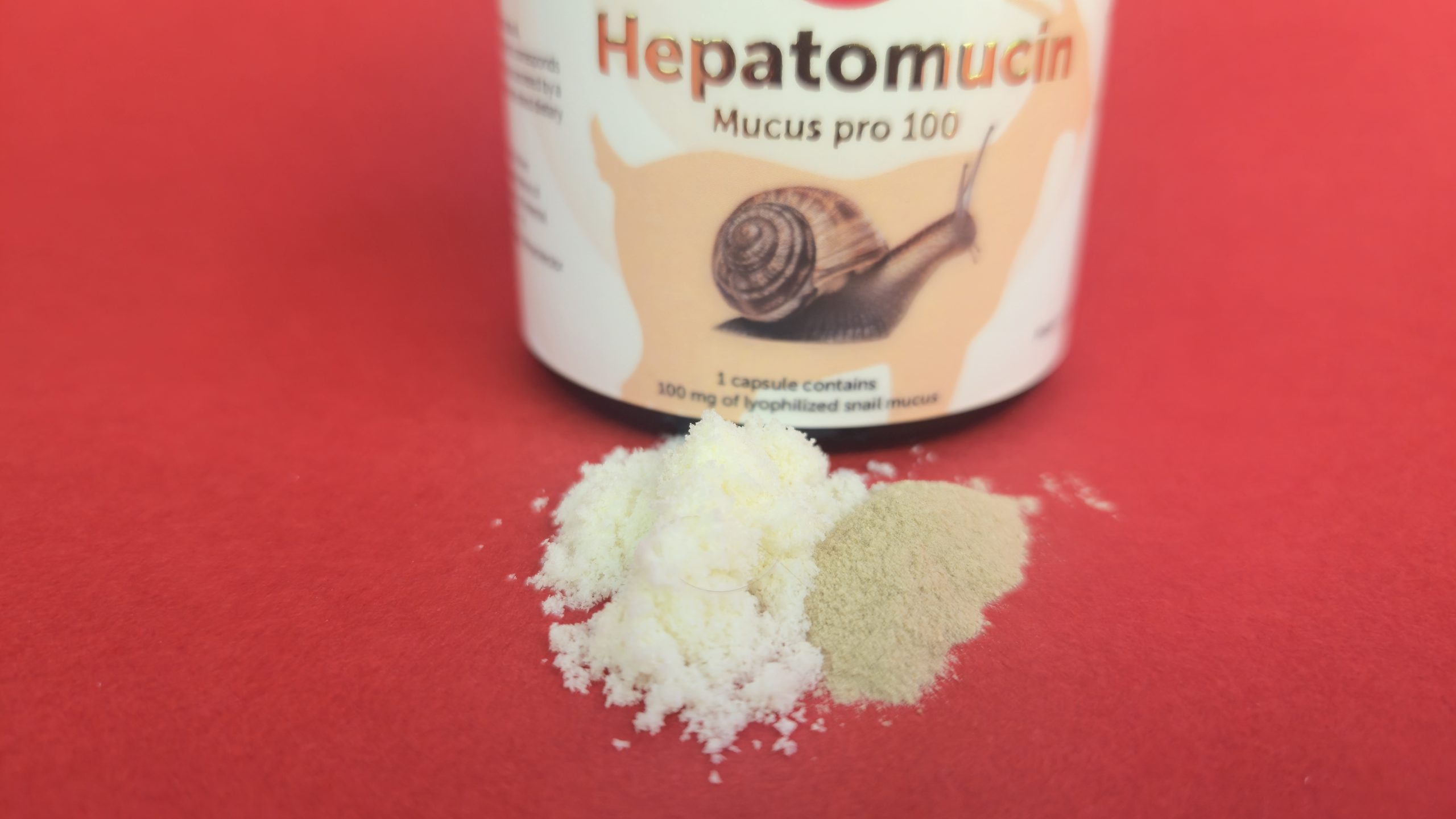 Hepatomucin is a hepatoprotector obtained from snail mucus and milk Hepatomucin Mucus pro 100