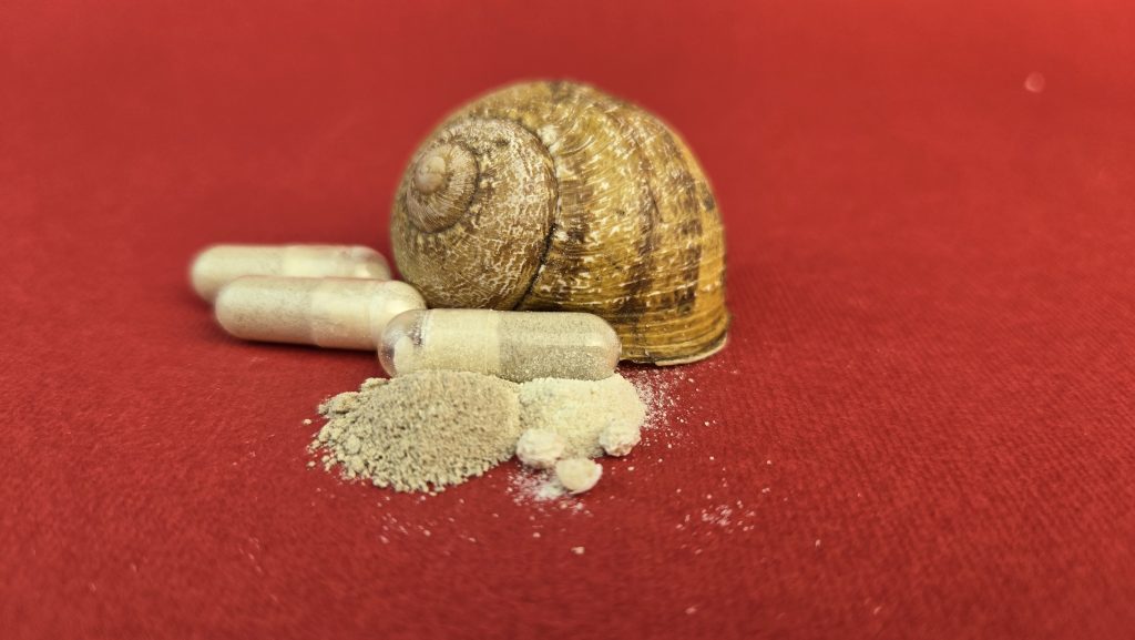 health dietary supplement made from snail slime and snail caviar