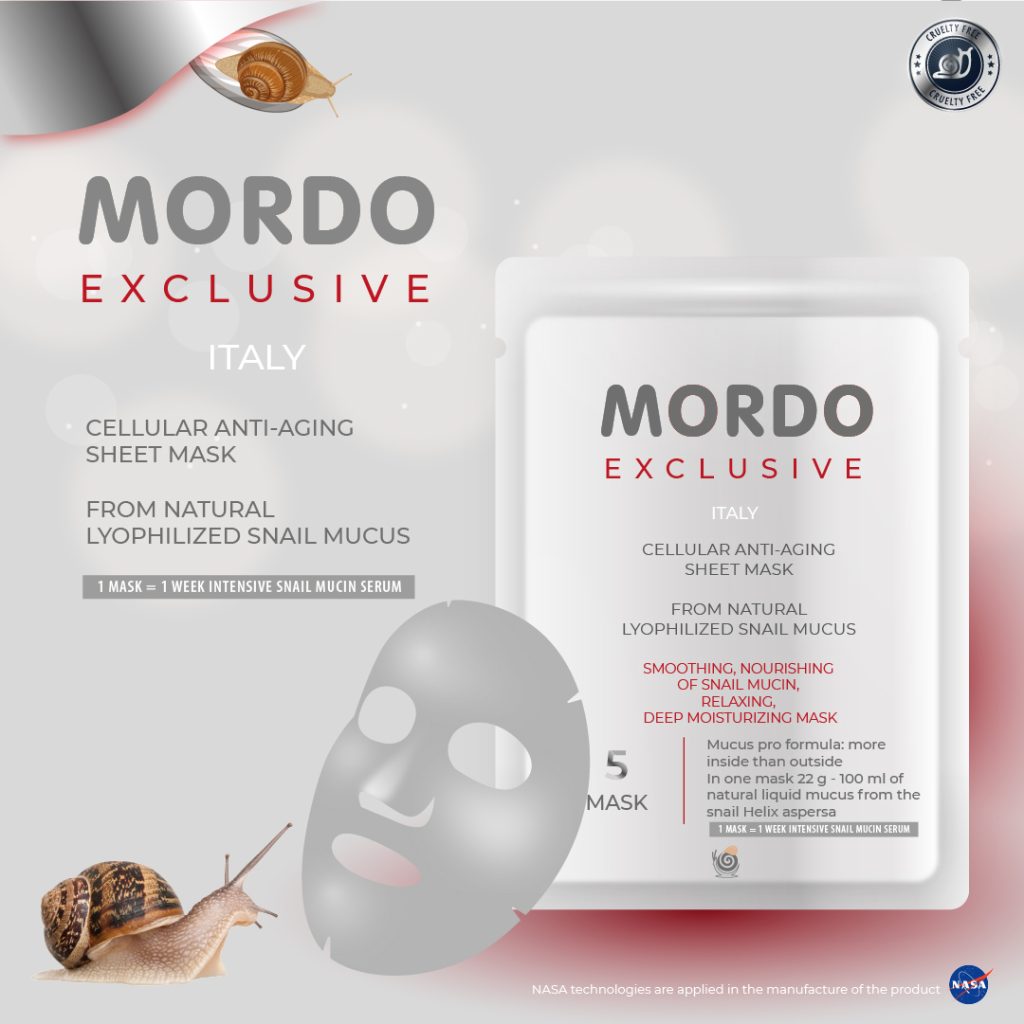 MORDO cosmetics with a record-breaking snail mucin content